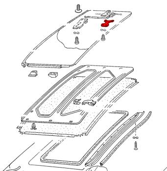 Support plate for guide (877 411 489)